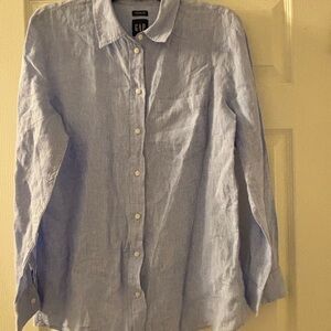 GAP Light Blue Casual Button Down Shirt